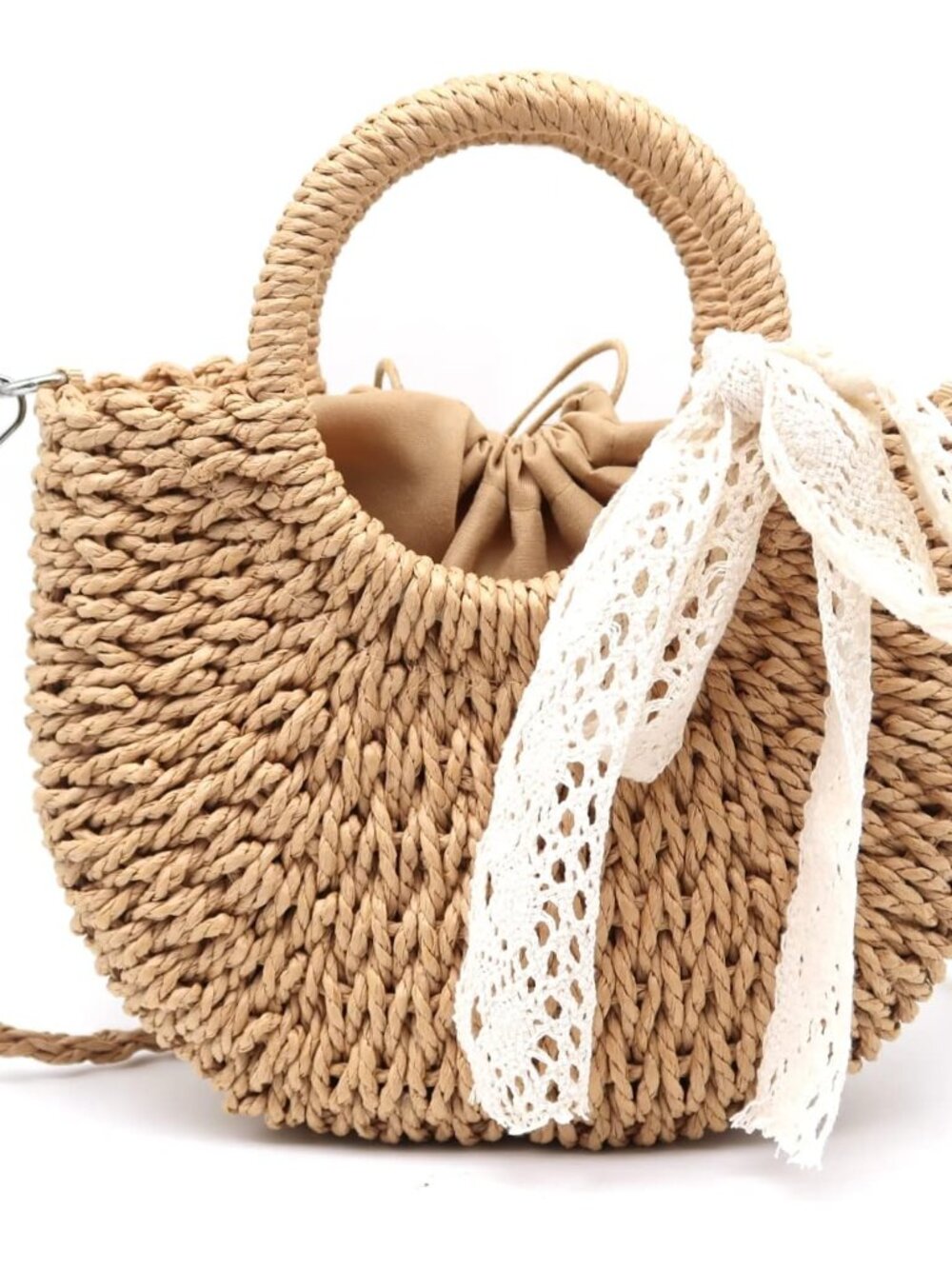 Straw Clutch Top Handle Handbags Rattan Straw Bag Summer Beach Tote Shoulder Bag